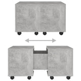 NNEVL Coffee Table Concrete Grey 60x60x38 cm Chipboard