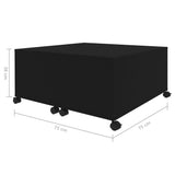 NNEVL Coffee Table Black 75x75x38 cm Chipboard