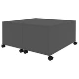 NNEVL Coffee Table Grey 75x75x38 cm Chipboard