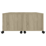 NNEVL Coffee Table Sonoma Oak 75x75x38 cm Chipboard