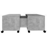 NNEVL Coffee Table Concrete Grey 75x75x38 cm Chipboard