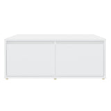 NNEVL Coffee Table White 80x80x31 cm Chipboard