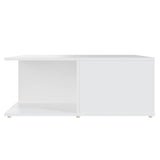 NNEVL Coffee Table White 80x80x31 cm Chipboard