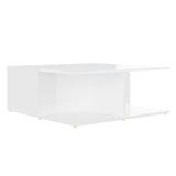 NNEVL Coffee Table White 80x80x31 cm Chipboard