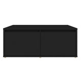 NNEVL Coffee Table Black 80x80x31 cm Chipboard