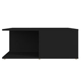 NNEVL Coffee Table Black 80x80x31 cm Chipboard