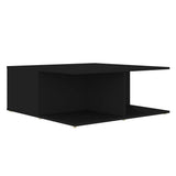NNEVL Coffee Table Black 80x80x31 cm Chipboard