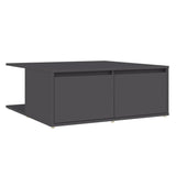 NNEVL Coffee Table Grey 80x80x31 cm Chipboard