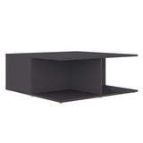 NNEVL Coffee Table Grey 80x80x31 cm Chipboard