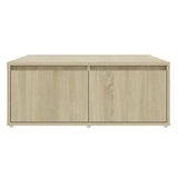 NNEVL Coffee Table Sonoma Oak 80x80x31 cm Chipboard