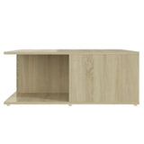 NNEVL Coffee Table Sonoma Oak 80x80x31 cm Chipboard