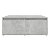 NNEVL Coffee Table Concrete Grey 80x80x31 cm Chipboard