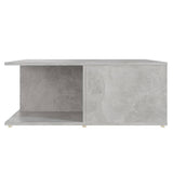 NNEVL Coffee Table Concrete Grey 80x80x31 cm Chipboard