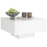 NNEVL Coffee Table White 60x60x31.5 cm Chipboard