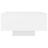 NNEVL Coffee Table White 60x60x31.5 cm Chipboard