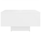 NNEVL Coffee Table White 60x60x31.5 cm Chipboard