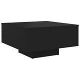 NNEVL Coffee Table Black 60x60x31.5 cm Chipboard