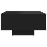 NNEVL Coffee Table Black 60x60x31.5 cm Chipboard