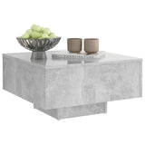 NNEVL Coffee Table Concrete Grey 60x60x31.5 cm Chipboard