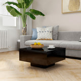 NNEVL Coffee Table High Gloss Black 60x60x31.5 cm Chipboard