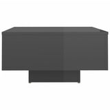 NNEVL Coffee Table High Gloss Grey 60x60x31.5 cm Chipboard