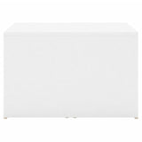 NNEVL 3 Piece Nesting Coffee Table Set White 60x60x38 cm Chipboard