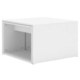 NNEVL 3 Piece Nesting Coffee Table Set White 60x60x38 cm Chipboard