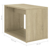 NNEVL 3 Piece Nesting Coffee Table Set Sonoma Oak 60x60x38 cm
