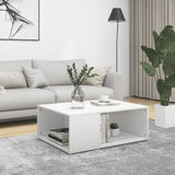 NNEVL Coffee Table White 90x67x33 cm Chipboard