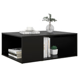 NNEVL Coffee Table Black 90x67x33 cm Chipboard