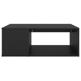 NNEVL Coffee Table Black 90x67x33 cm Chipboard