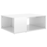 NNEVL Coffee Table High Gloss White 90x67x33 cm Chipboard