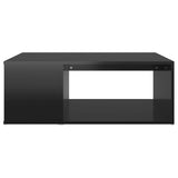 NNEVL Coffee Table High Gloss Black 90x67x33 cm Chipboard
