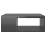 NNEVL Coffee Table High Gloss Grey 90x67x33 cm Chipboard