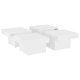 NNEVL Coffee Table White 90x90x28 cm Chipboard