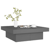 NNEVL Coffee Table Grey 90x90x28 cm Chipboard
