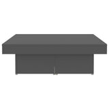 NNEVL Coffee Table Grey 90x90x28 cm Chipboard