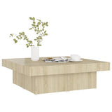 NNEVL Coffee Table Sonoma Oak 90x90x28 cm Chipboard