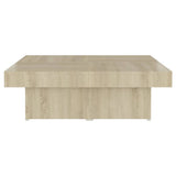 NNEVL Coffee Table Sonoma Oak 90x90x28 cm Chipboard