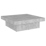 NNEVL Coffee Table Concrete Grey 90x90x28 cm Chipboard