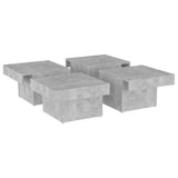 NNEVL Coffee Table Concrete Grey 90x90x28 cm Chipboard