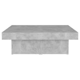 NNEVL Coffee Table Concrete Grey 90x90x28 cm Chipboard