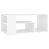 NNEVL Coffee Table White 100x50x40 cm Chipboard
