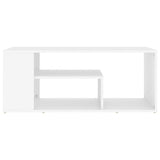 NNEVL Coffee Table White 100x50x40 cm Chipboard