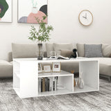 NNEVL Coffee Table White 100x50x40 cm Chipboard
