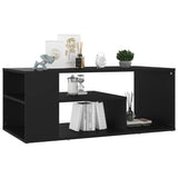 NNEVL Coffee Table Black 100x50x40 cm Chipboard