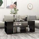 NNEVL Coffee Table Black 100x50x40 cm Chipboard