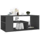 NNEVL Coffee Table Grey 100x50x40 cm Chipboard