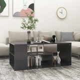 NNEVL Coffee Table Grey 100x50x40 cm Chipboard