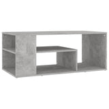 NNEVL Coffee Table Concrete Grey 100x50x40 cm Chipboard